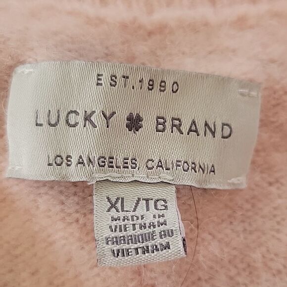 Lucky brand super soft peach v neck sweater XL - Picture 9 of 10